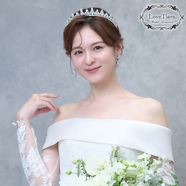 LoveTiara ブライダルティアラ アヴィアナジルコニアティアラ 通信販売ブライダルウェディング通販 髪飾り