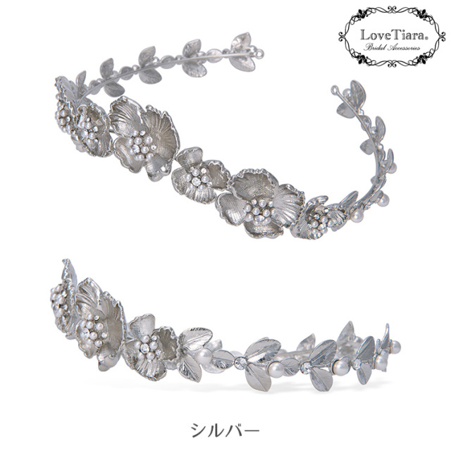 ブロッサムクラウンティアラ＆イヤリング／ピアスセット 商品イメージ