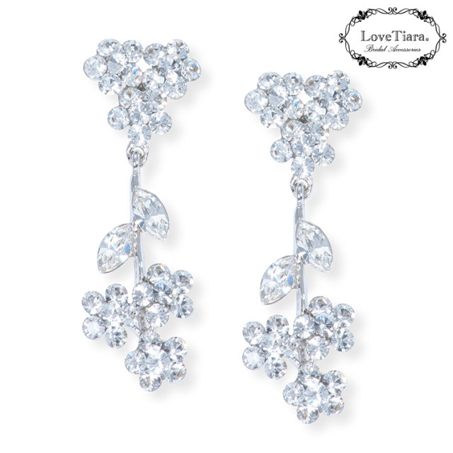 ブルームクラウンティアラ＆イヤリング／ピアスセット 商品イメージ