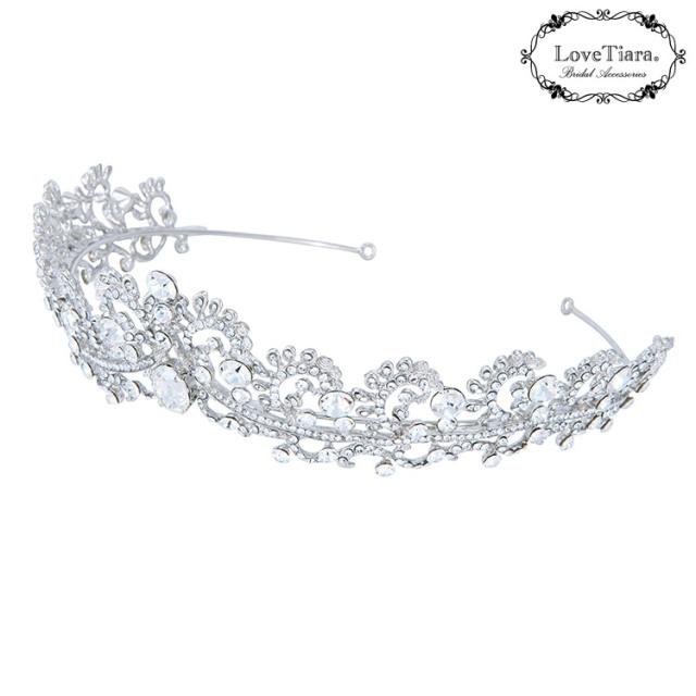 アラベスククラウンティアラ＆イヤリング／ピアスセット 詳細イメージ