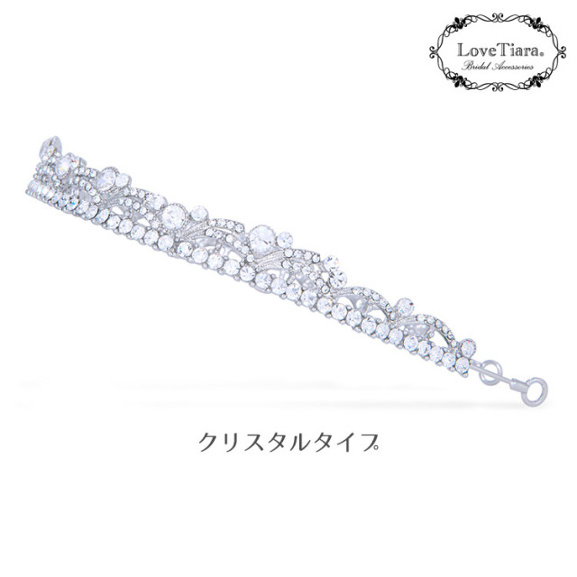 love tiara ショートクラシックティアラ ショートクラシックティアラ 通信販売ブライダルウェディング通販 髪飾り