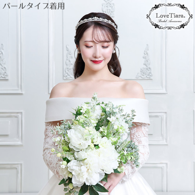 ショートクラシックティアラ 着用イメージ