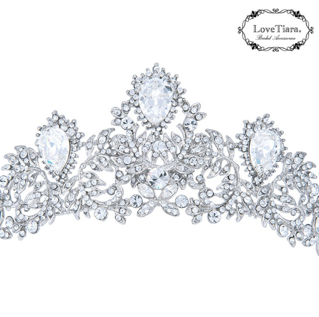 マジェスティッククラウンティアラ＆イヤリング／ピアスセット 詳細イメージ