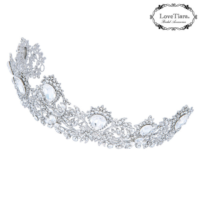 マジェスティッククラウンティアラ＆イヤリング／ピアスセット 詳細イメージ