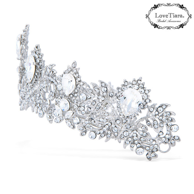 マジェスティッククラウンティアラ＆イヤリング／ピアスセット 詳細イメージ