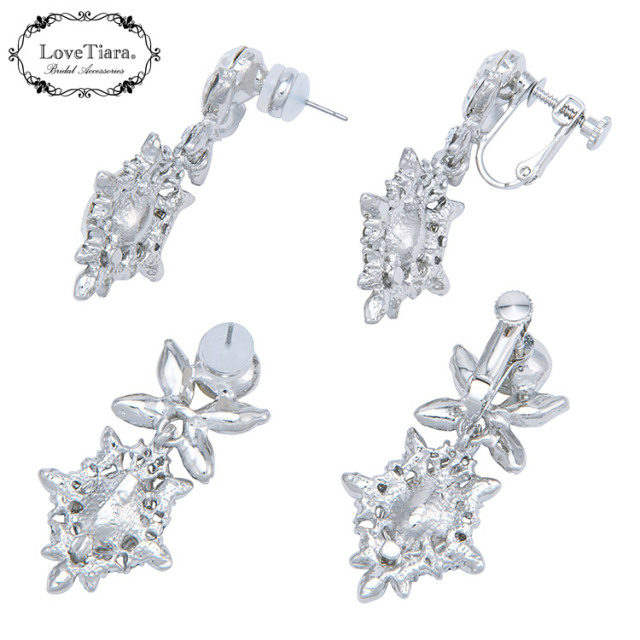 マジェスティッククラウンティアラ＆イヤリング／ピアスセット 詳細イメージ