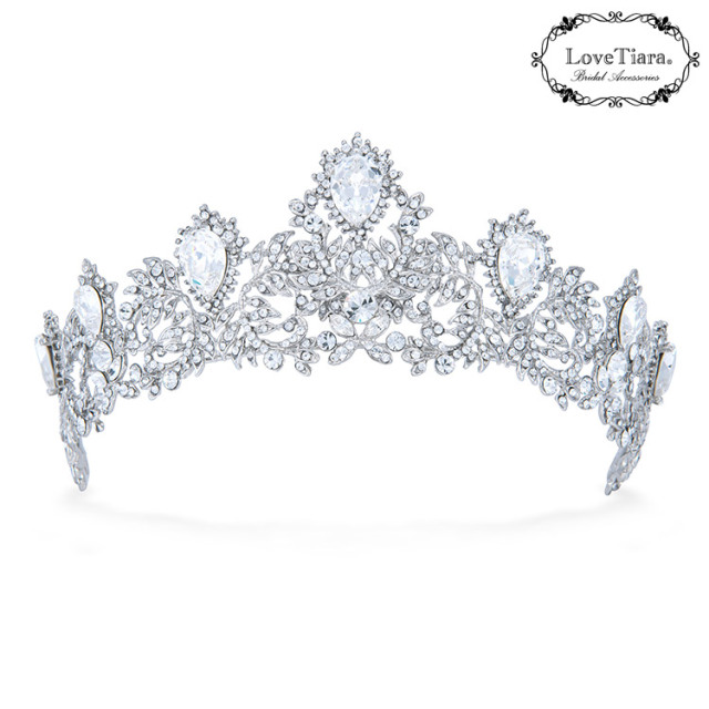 マジェスティッククラウンティアラ＆イヤリング／ピアスセット 詳細イメージ