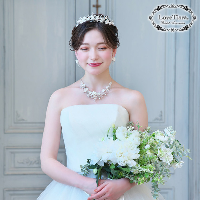 ガーデニアティアラの着用イメージ