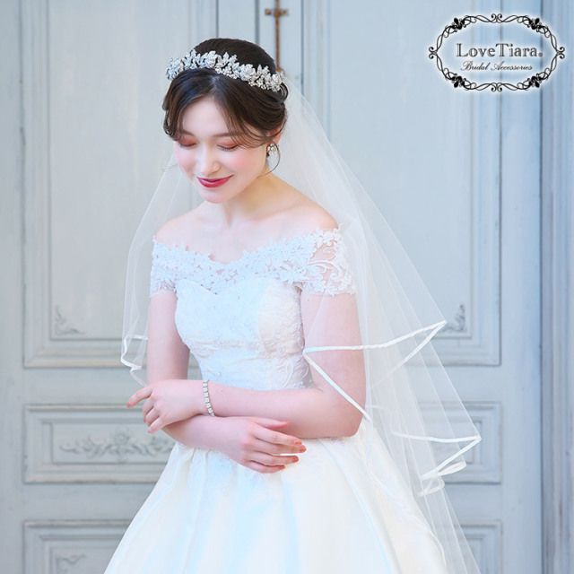 結婚式　新婦小物10点セット　グローブ　ベール　ティアラ　イヤリング等 ro-267-1905091-2.jpg