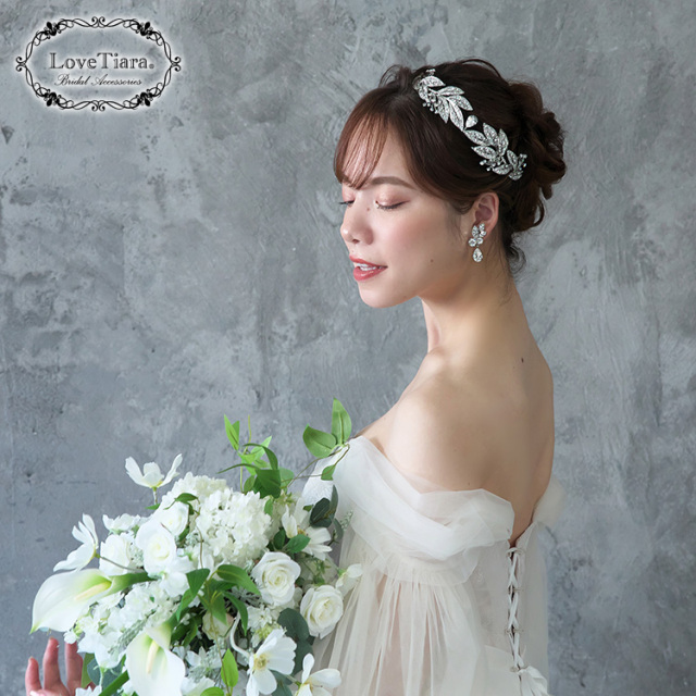 リーフドロップティアラ 着用イメージ