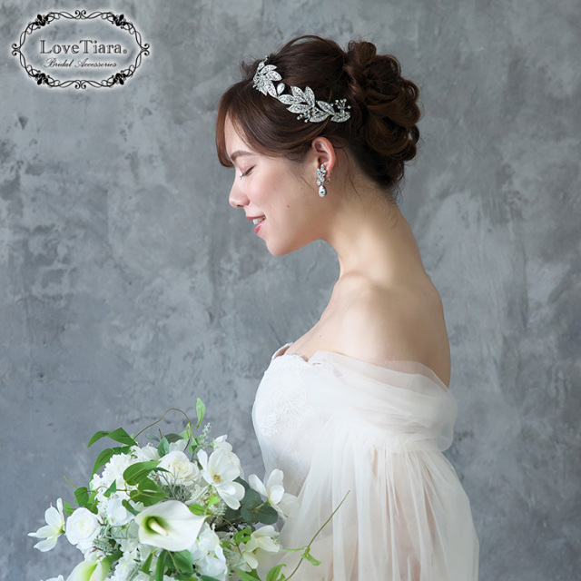 リーフドロップティアラ 着用イメージ