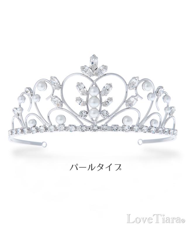 クラシカルハートティアラ カチューシャ・クラウン ｜ブライダル