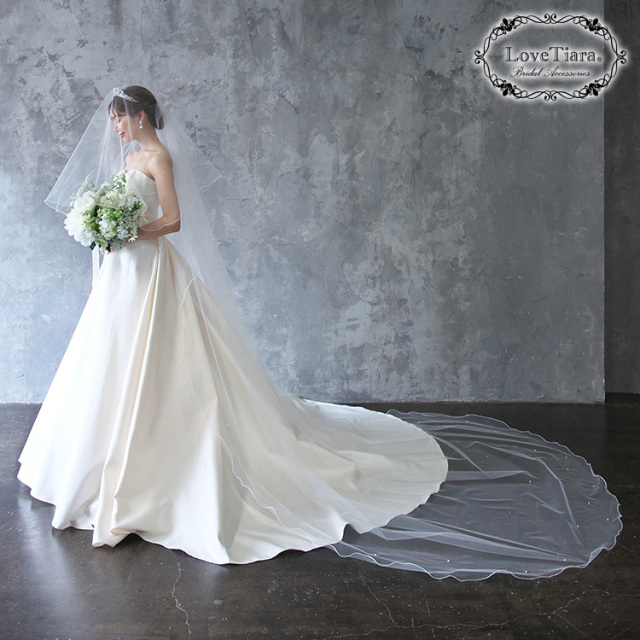 ロングベール【メロウビーズ】（フロントミディアムタイプ） 着用イメージ