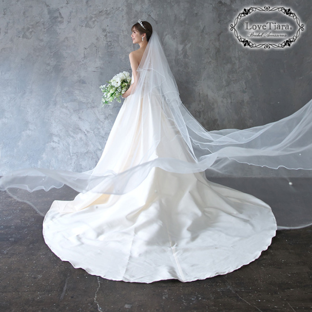 ロングベール【メロウビーズ】（フロントミディアムタイプ） 着用イメージ