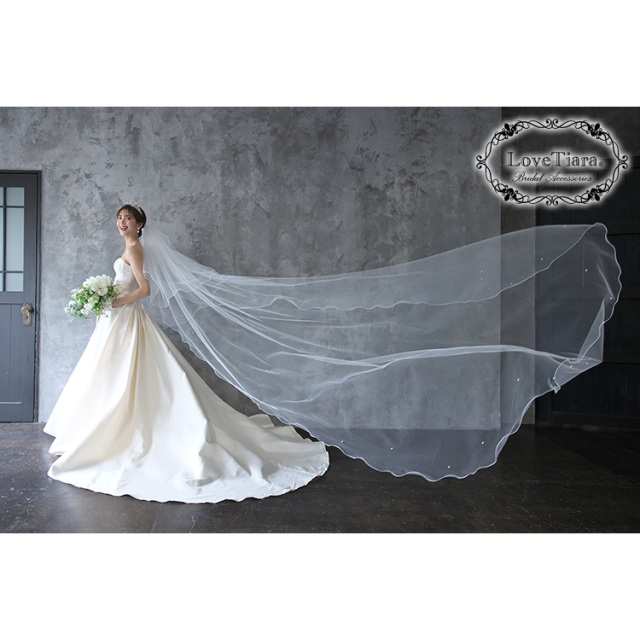 ロングベール【メロウビーズ】（フロントミディアムタイプ） 着用イメージ