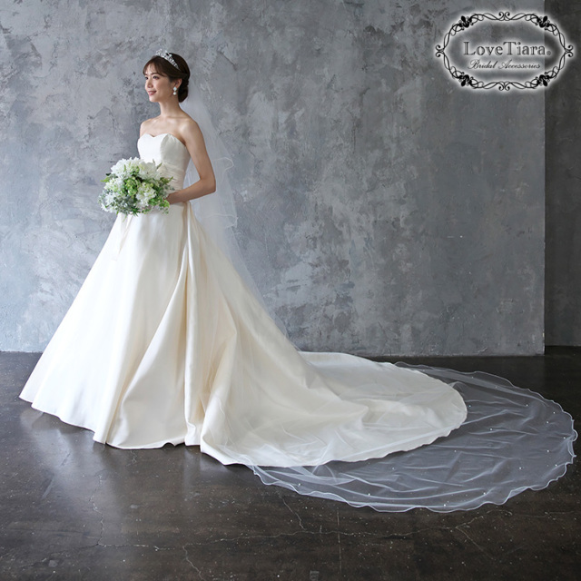 ロングベール【メロウビーズ】（フロントミディアムタイプ） 着用イメージ