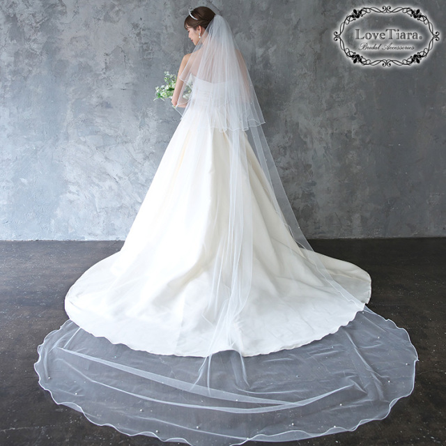 ロングベール【メロウビーズ】（フロントミディアムタイプ） 着用イメージ