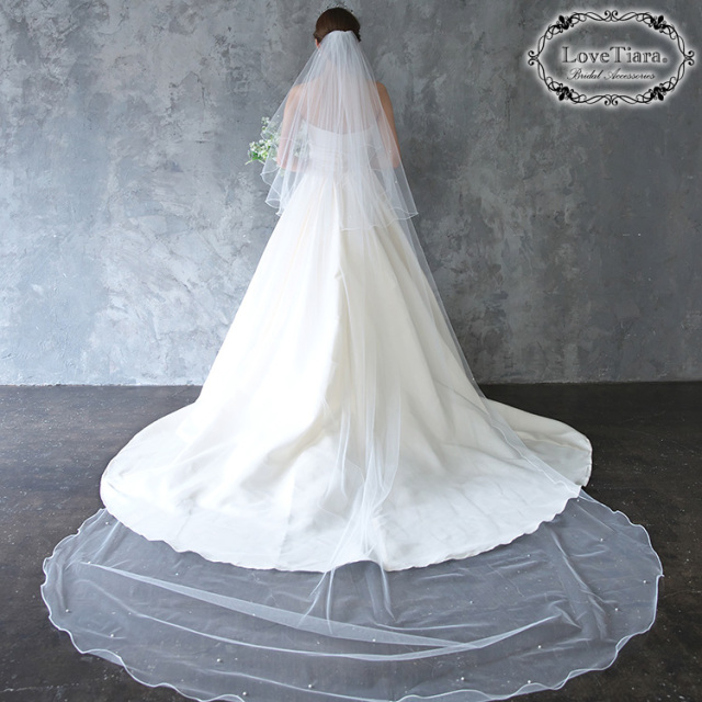 ロングベール【メロウビーズ】（フロントミディアムタイプ） 着用イメージ