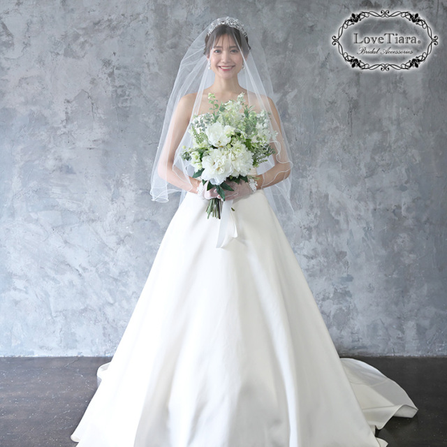 ロングベール【メロウビーズ】（フロントミディアムタイプ） 着用イメージ