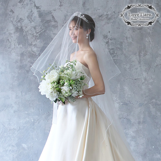 ロングベール【メロウビーズ】（フロントミディアムタイプ） 着用イメージ