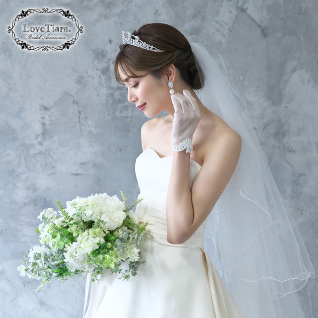 ロングベール【メロウビーズ】（フロントミディアムタイプ） 着用イメージ