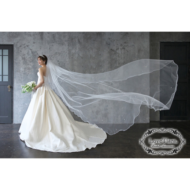 ロングベール【メロウビーズ】（フロントミディアムタイプ） 着用イメージ