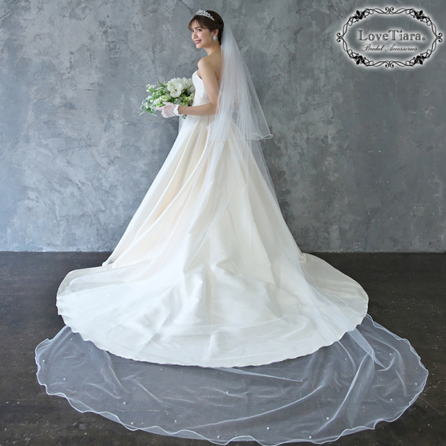 ロングベール【メロウビーズ】（フロントミディアムタイプ） 着用イメージ