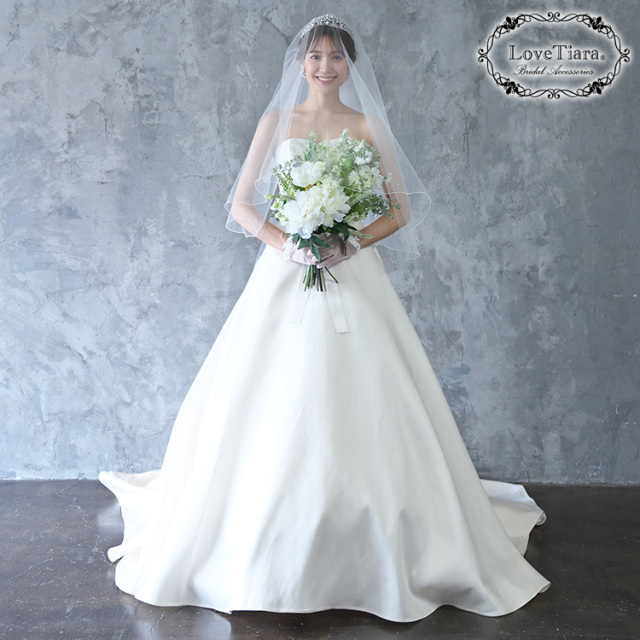 ロングベール【メロウビーズ】（フロントミディアムタイプ） 着用イメージ