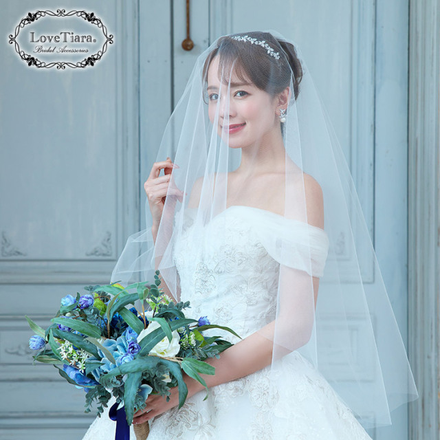 ショートベール（ギャザーなし） ラブティアラ 着用イメージ