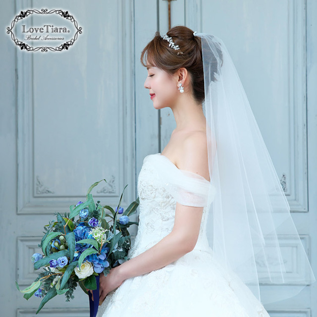 ショートベール（ギャザーなし） ラブティアラ 着用イメージ