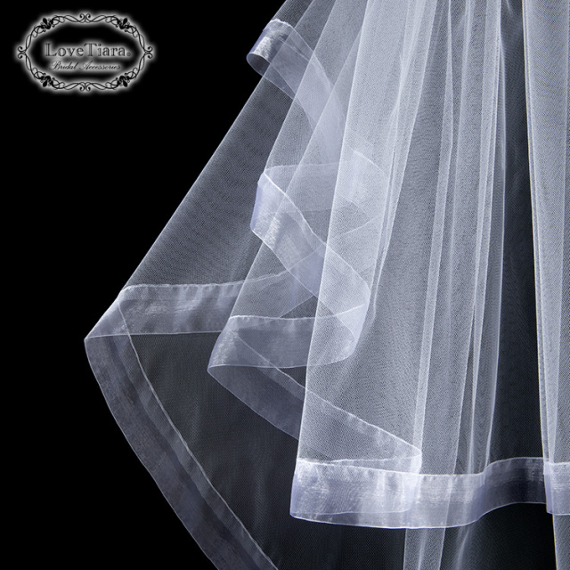 ミディアムベール【オーガンジーパイピング】（ミドルヴェール） 商品イメージ