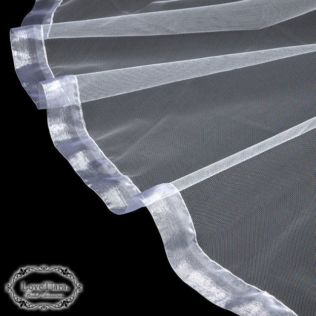 ミディアムベール【オーガンジーパイピング】（ミドルヴェール） 商品イメージ