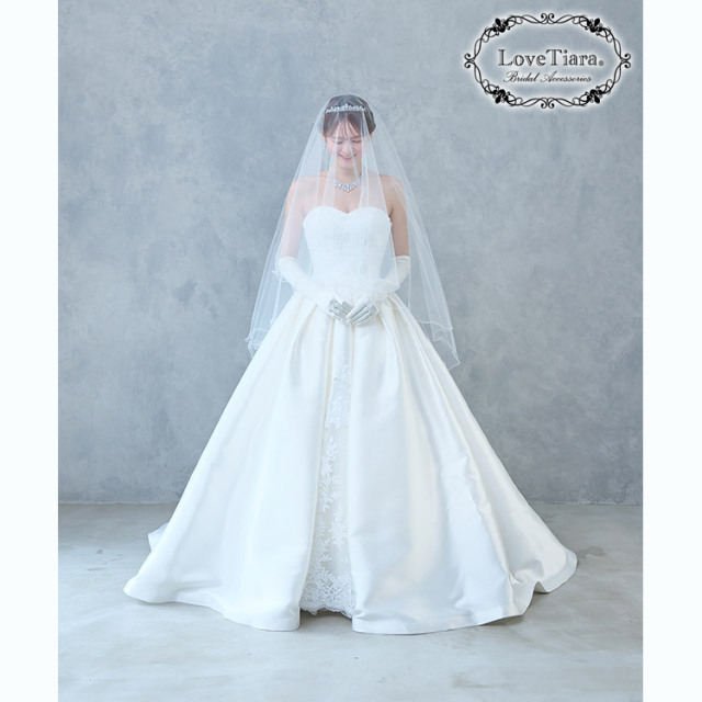 ミディアムベール【メロウ】（ギャザーなし）（ミドルヴェール） 通信