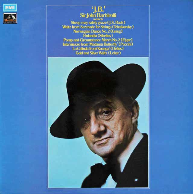 バルビローリのシベリウス/「フィンランディア」ほか　英EMI　3898　LP レコード