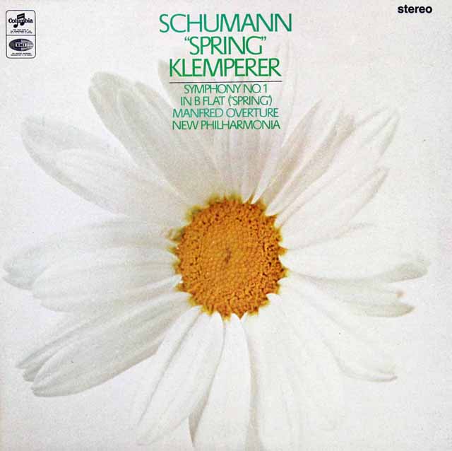 【オリジナル盤】クレンペラーのシューマン/交響曲第1番「春」 　英Columbia　3038　LP レコード