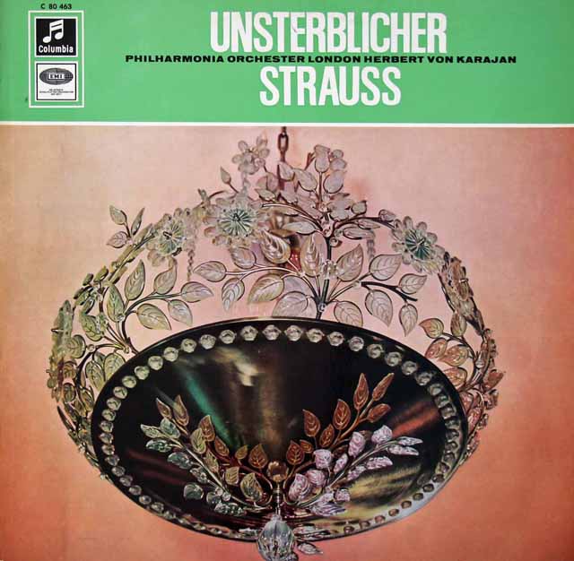 カラヤンのシュトラウス・コンサート 　独Columbia　3037　LP レコード