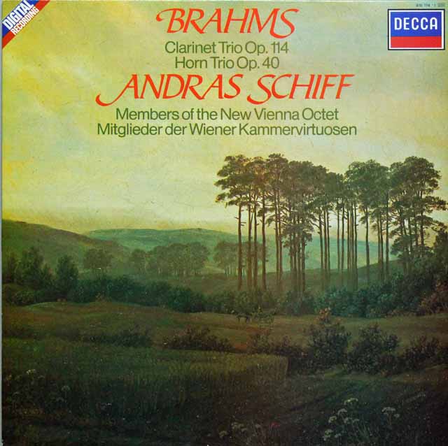 シフ&シュミードルらのブラームス/クラリネット三重奏曲ほか　蘭DECCA　3296　LP レコード