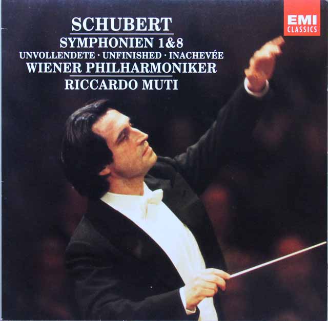 ムーティのシューベルト/交響曲第1&8番「未完成」　独EMI　2825　LP レコード