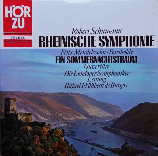 ブルゴスのシューマン/交響曲第3番「ライン」ほか　独HOERZU（EMI）　3523　LP レコード