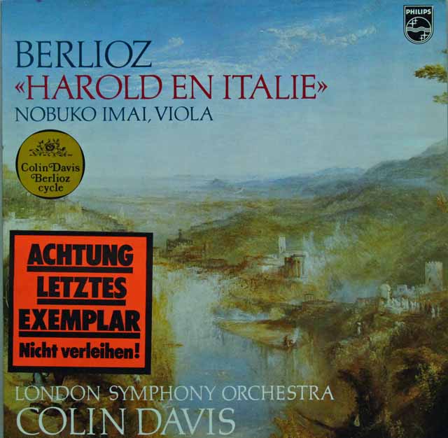 デイヴィス&今井のベルリオーズ/「イタリアのハロルド」　蘭PHILIPS　2825　LP レコード