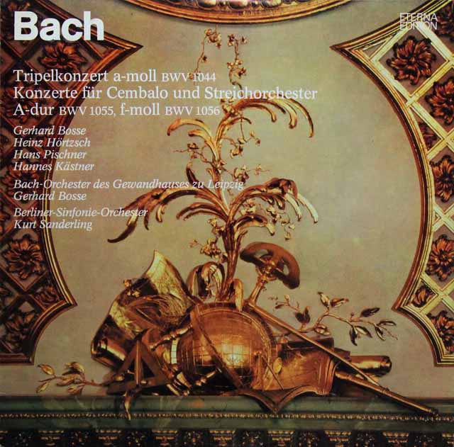 ピシュナー、ボッセ、ザンデルリンクらのバッハ/協奏曲集　独ETERNA　3523　LP レコード
