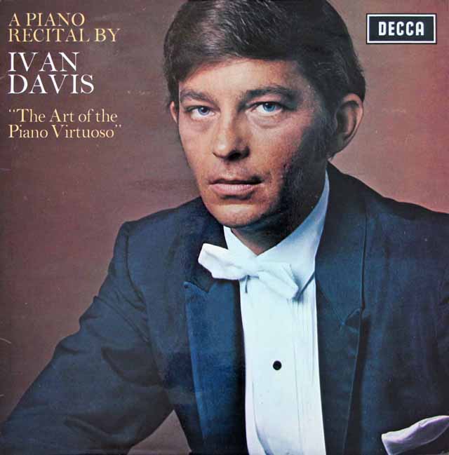 イヴァン・デイヴィスの「ピアノ・ヴィルチュオーゾの芸術」　英DECCA　3413　LP レコード