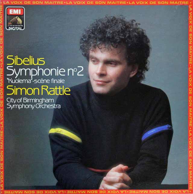 ラトルのシベリウス/交響曲第2番ほか　仏EMI(VSM)　3296　LP レコード