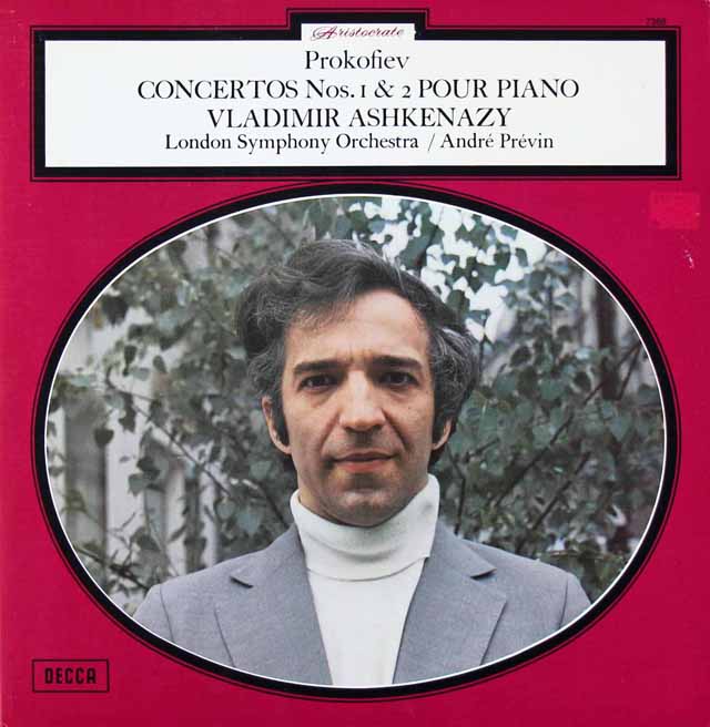 アシュケナージ、プレヴィンのプロコフィエフ/ピアノ協奏曲第1、2番ほか　仏DECCA　3297　LP レコード