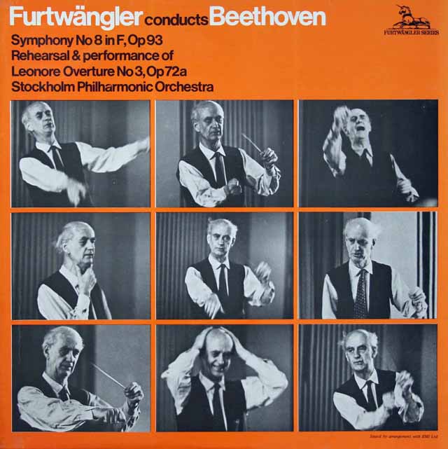 フルトヴェングラーのベートーヴェン/交響曲第8番ほか　　英Unicorn　3037　LP レコード