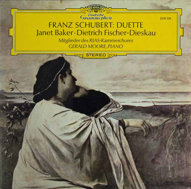 ベイカー、ディースカウのシューベルト/二重唱集　独DGG　3523　LP レコード