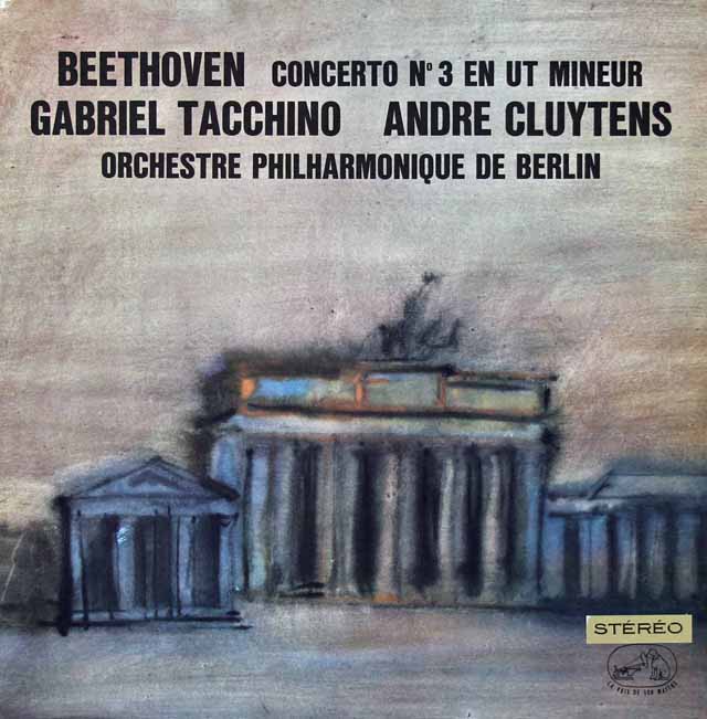 タッキーノ&クリュイタンスのベートーヴェン/ピアノ協奏曲第3番　仏EMI　3297　LP レコード