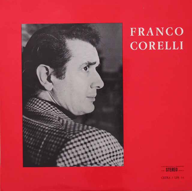 コレッリのヴェルディ/オペラ・アリア集　伊Cetra　3413　LP レコード