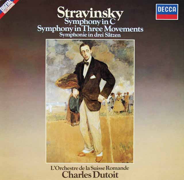 デュトワのストラヴィンスキー/交響曲ハ長調ほか　独DECCA　3527　LP レコード