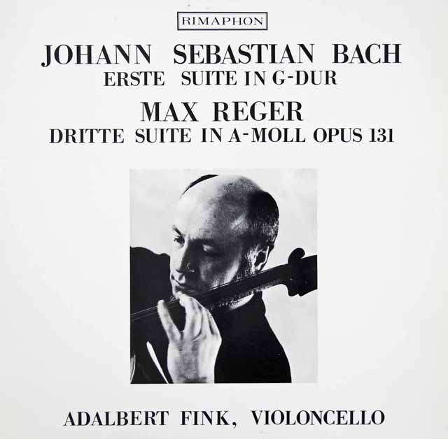 フィンクのバッハ/無伴奏チェロ組曲第1番ほか　スイスRIMAPHON　3037　LP レコード